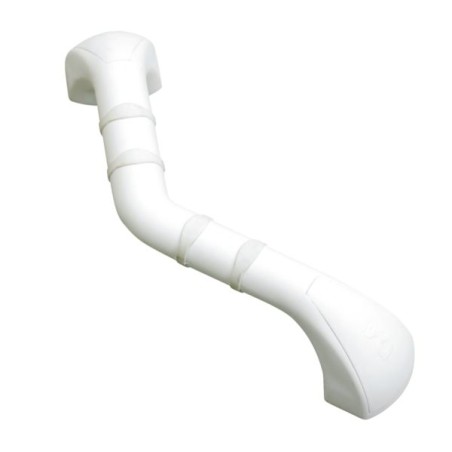 BARRE APPUI COUDEE PRIMA AVEC ANGLE GM BLANC